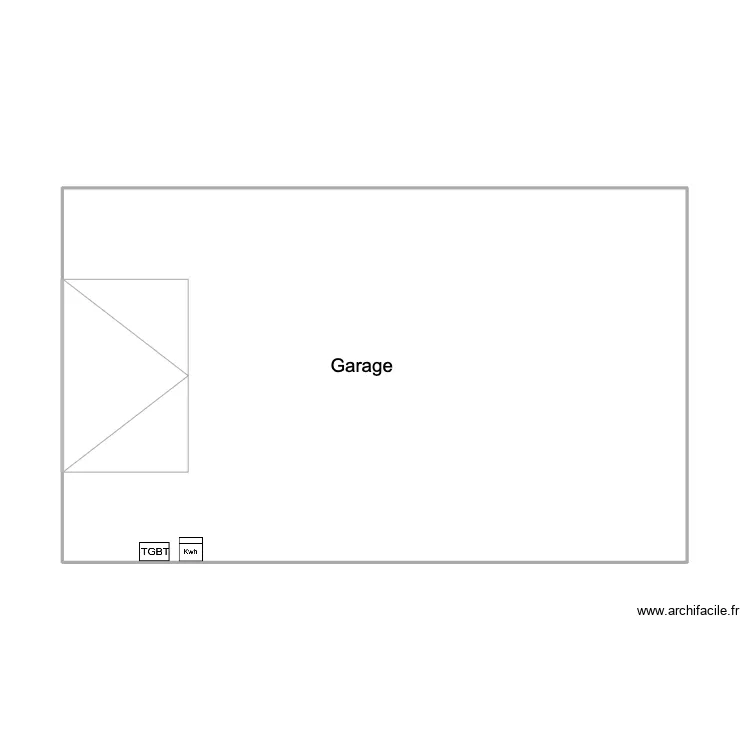 maison Linc&eacute; garage. Plan de 