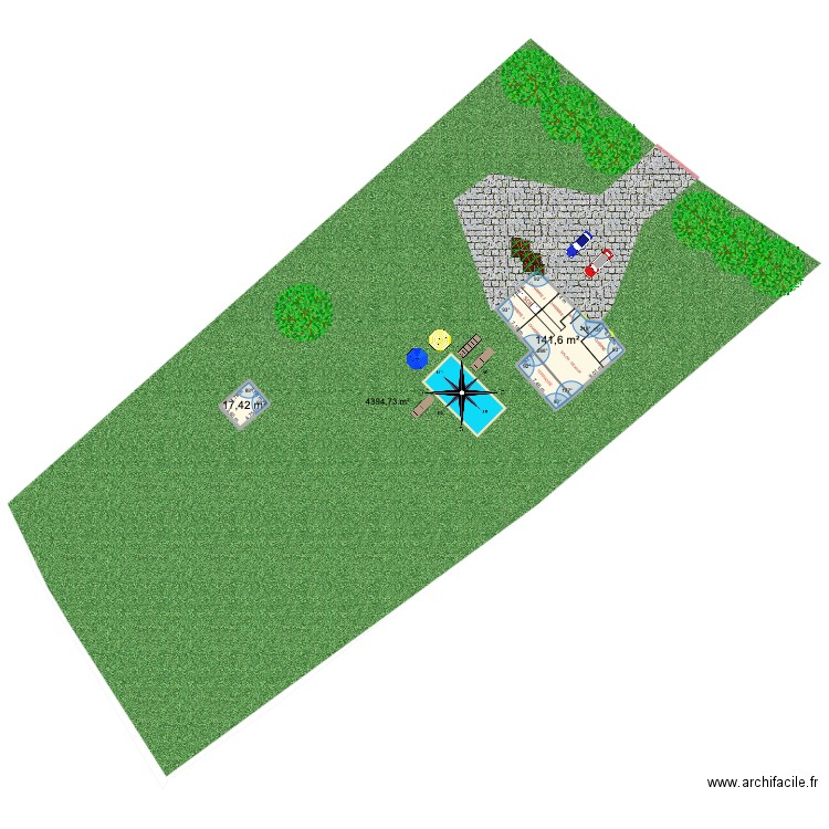 LE BAUDOUR  PLAN DE MASSE  24350 TOCANE ST APRE. Plan de 2 pièces et 159 m2