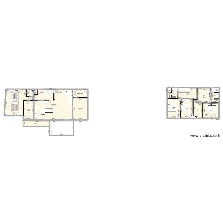 Maison Cheminet test sdb fd. Plan de 32 pièces et 412 m2