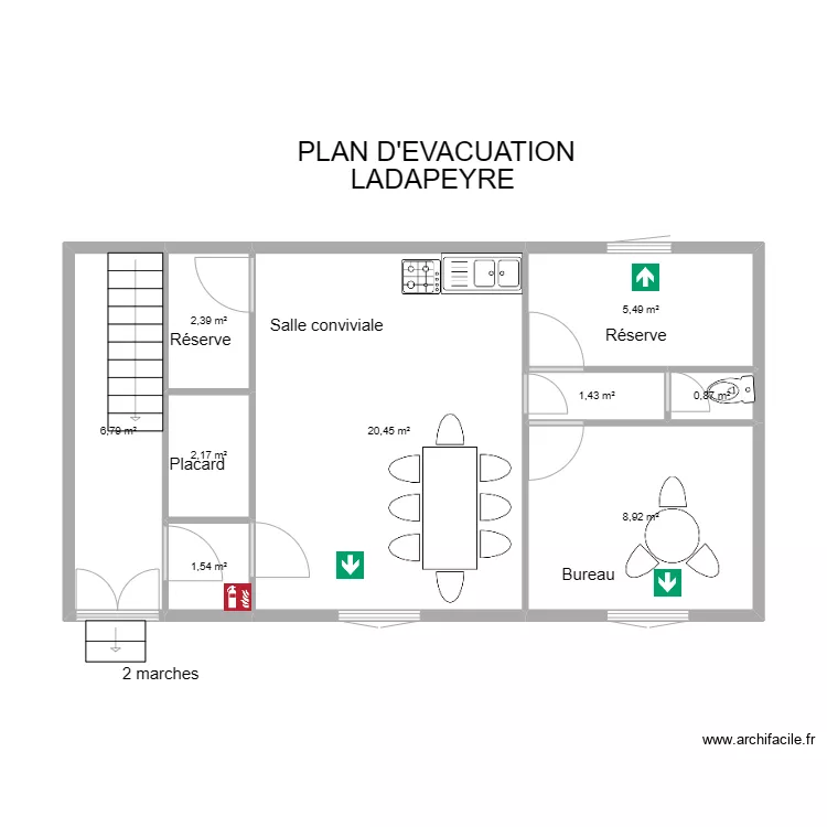 23 LADAPEYRE. Plan de 