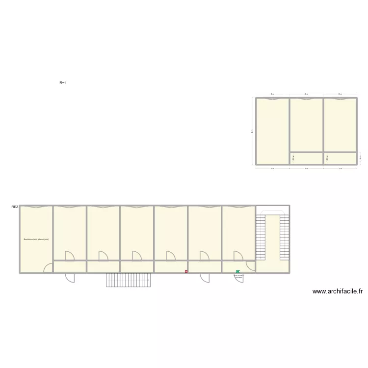 Ville de Chiny. Plan de 19  et 189 m²