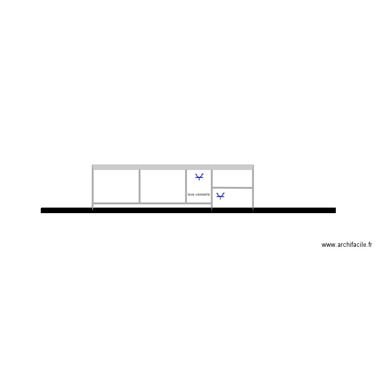 cuisine ilot sohier. Plan de 5 pièces et 3 m2