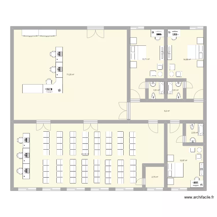 Appartement Jolan MANOURY. Plan de 