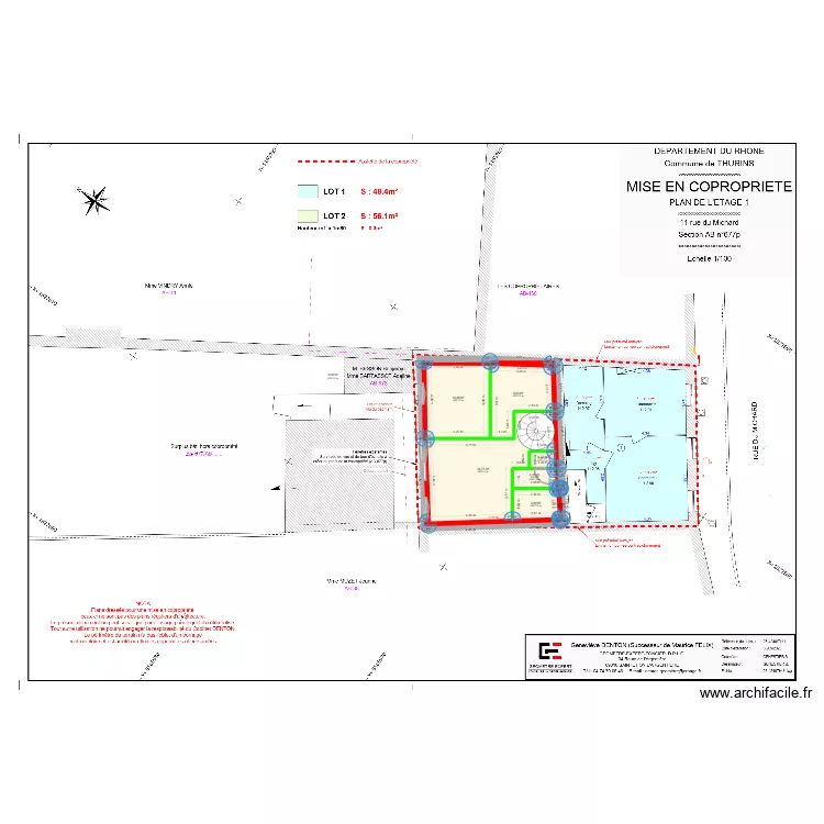plan Thurins escalier colimasson. Plan de plan Thurins escalier colimasson. Plan de