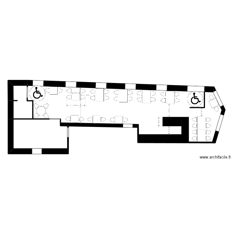 LFH V1. Plan de 3 pièces et 90 m2