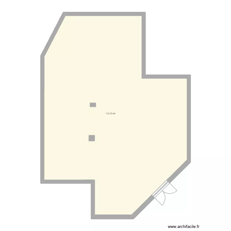 Valemcéhaut. Plan de 1 et 112 m² Valemcéhaut. Plan de 1 et 112 m²