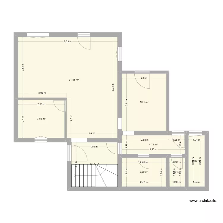 Maison rdc03. Plan de 