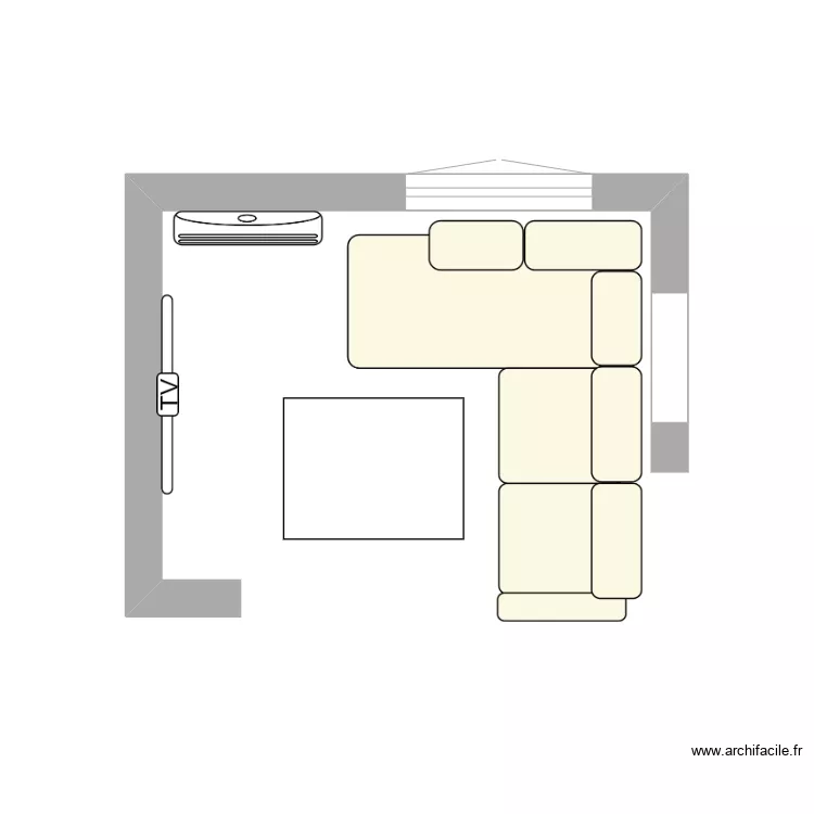 plan salon cap. Plan de 