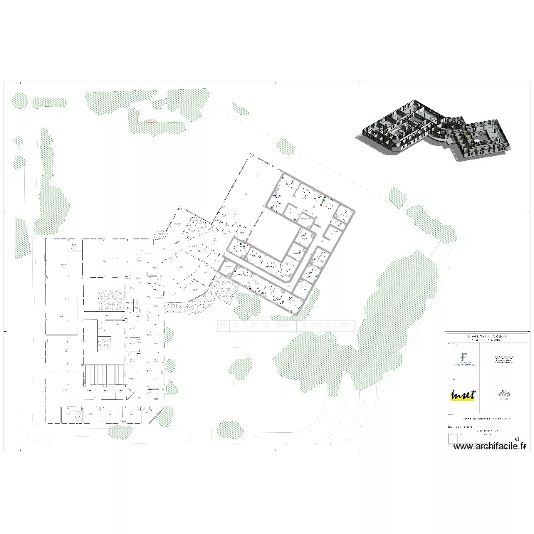 R+1 - CFP St Pierre SIE 3. Plan de 8  et 246 m²