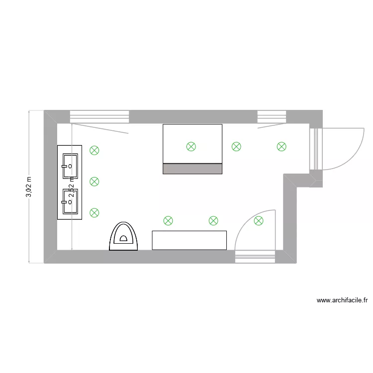 SDB AMIS HAUT V3. Plan de SDB AMIS HAUT V3. Plan de