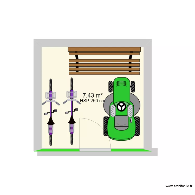 ABRI BRICOMARCHE 9 M2. Plan de 