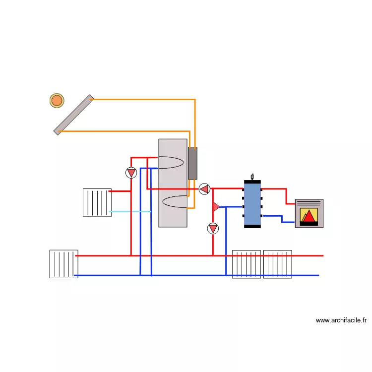 principe Pocachard. Plan de 