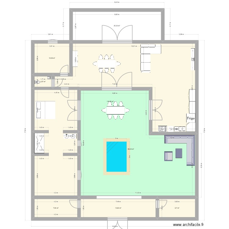 essaouira 2. Plan de 8 pièces et 284 m2