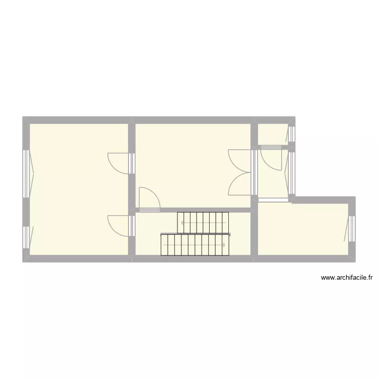 Cottage &eacute;tage type. Plan de 6  et 51 m²