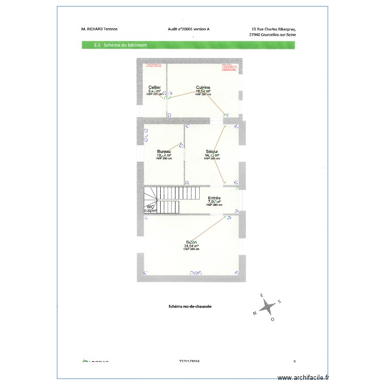 Plan Electrique RDC Arkamo. Plan de 0 pièce et 0 m2