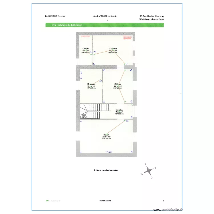 Plan Electrique RDC Arkamo. Plan de 