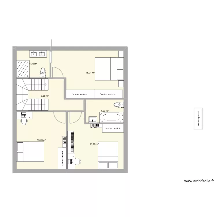 villa epalinges. Plan de 6  et 59 m²
