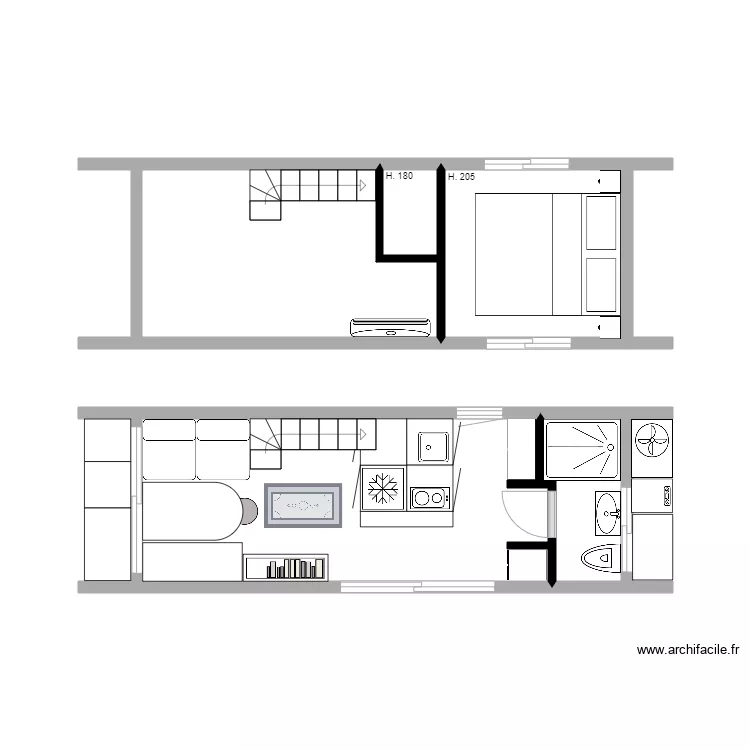 Projet Tiny House VV. Plan de 