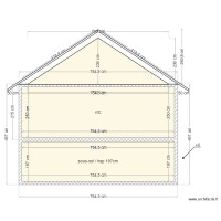 maison Douvres 73m² / plan coupe 2