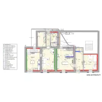 Logement 1 bis avec cuisine sur mur en fond