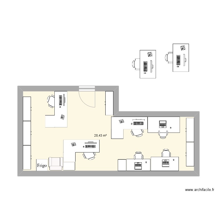 Bureau 104. Plan de 0 pièce et 0 m2