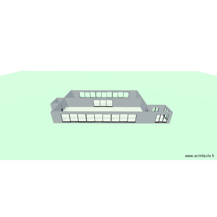 maison papi et mamie. Plan de 4 pièces et 254 m2