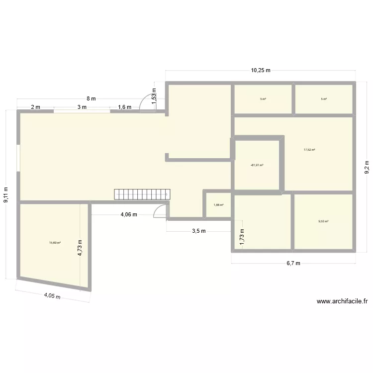 Royan. Plan de 7 et 61 m² Royan. Plan de 7 et 61 m²