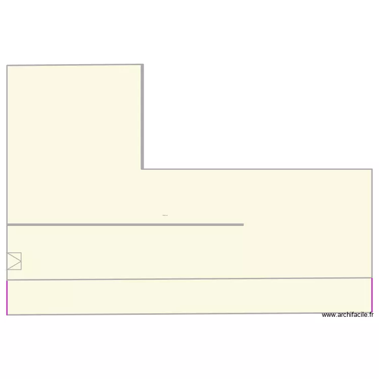 B&acirc;timent VL. Plan de 1  et 1355 m²