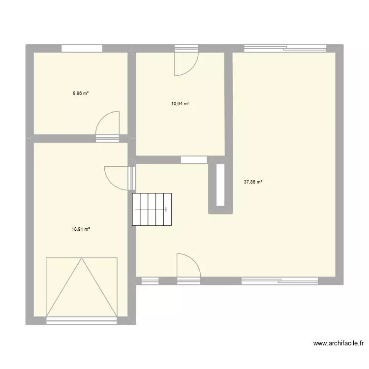Plan Maison Taverny. Plan de 4  et 76 m²