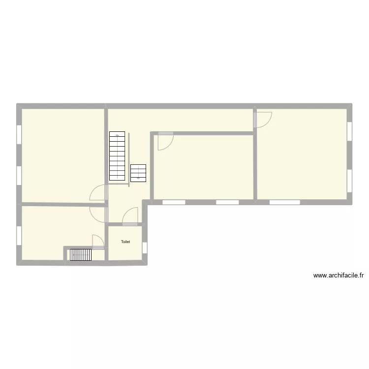 Lange Brugstraat 26 - Bovenverdieping. Plan de 