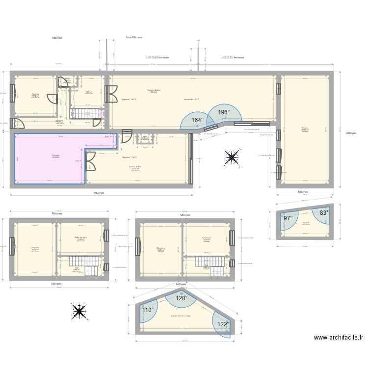 ML24005096 MULOT. Plan de 18 pièces et 298 m2