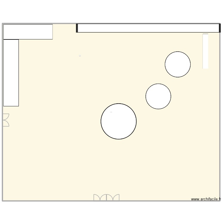 EXERCISE MAGASIN. Plan de 1 pièce et 1843 m2