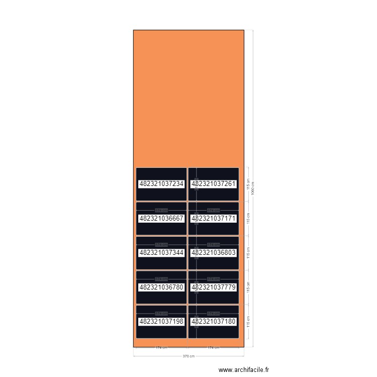 CALEPINAGE HEMERY. Plan de 0 pièce et 0 m2