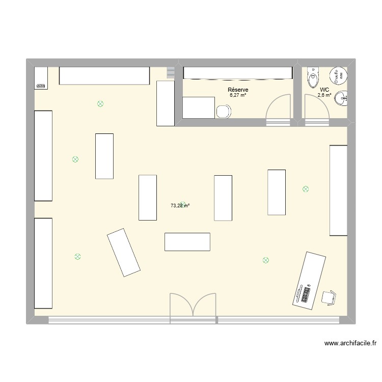 Concept store. Plan de 0 pièce et 0 m2