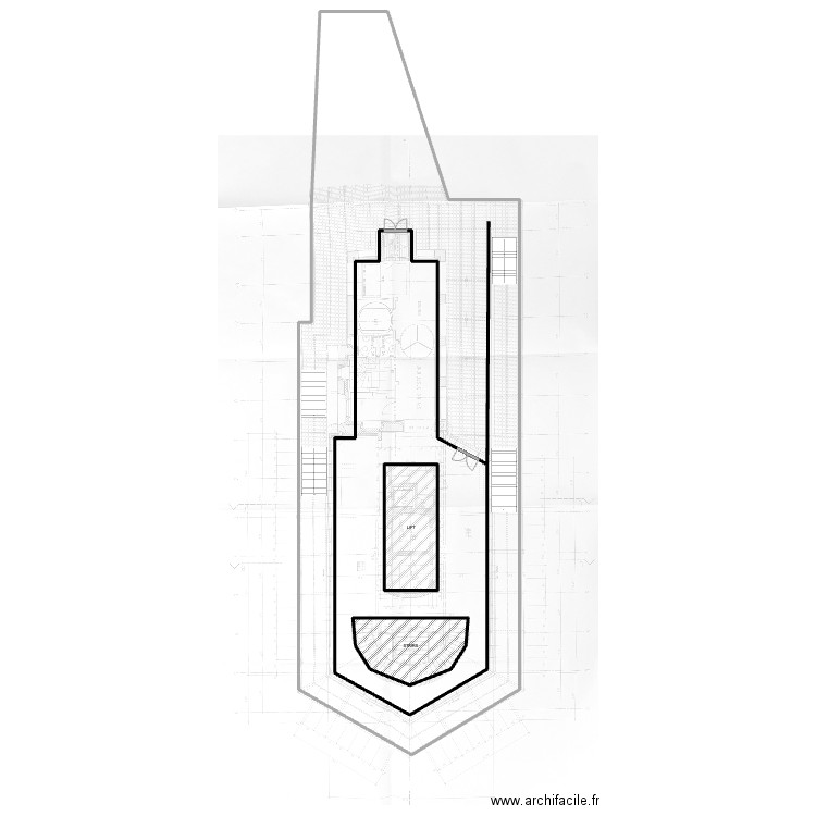 Implant Sphinx Observatory Vierge New Cotation. Plan de 4 pièces et 1555 m2