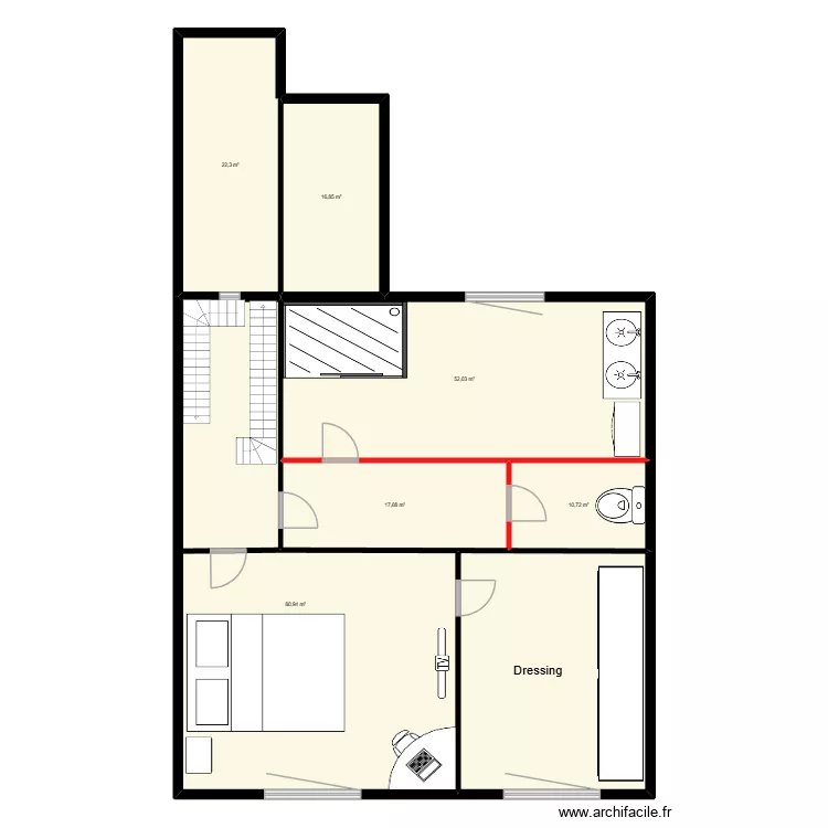 etage Andrea idée 2. Plan de etage Andrea idée 2. Plan de