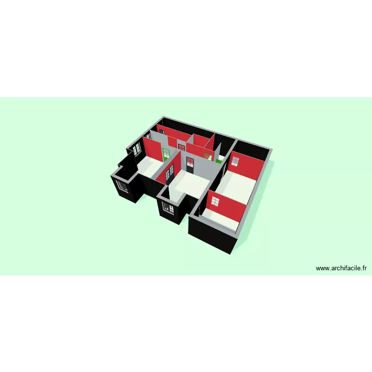 Etage - Démolition. Plan de Etage - Démolition. Plan de