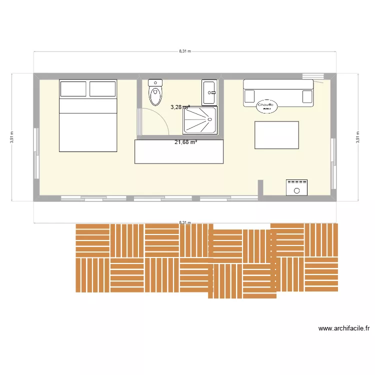 cabane 1. Plan de cabane 1. Plan de