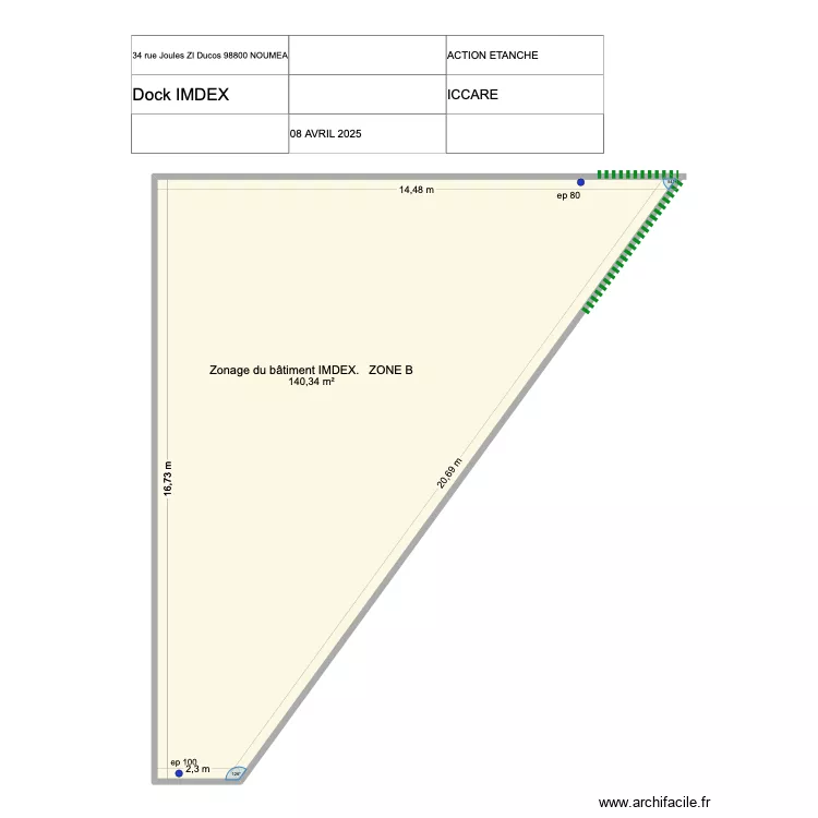 plan dock index Ducos ICCARE. Plan de plan dock index Ducos ICCARE. Plan de