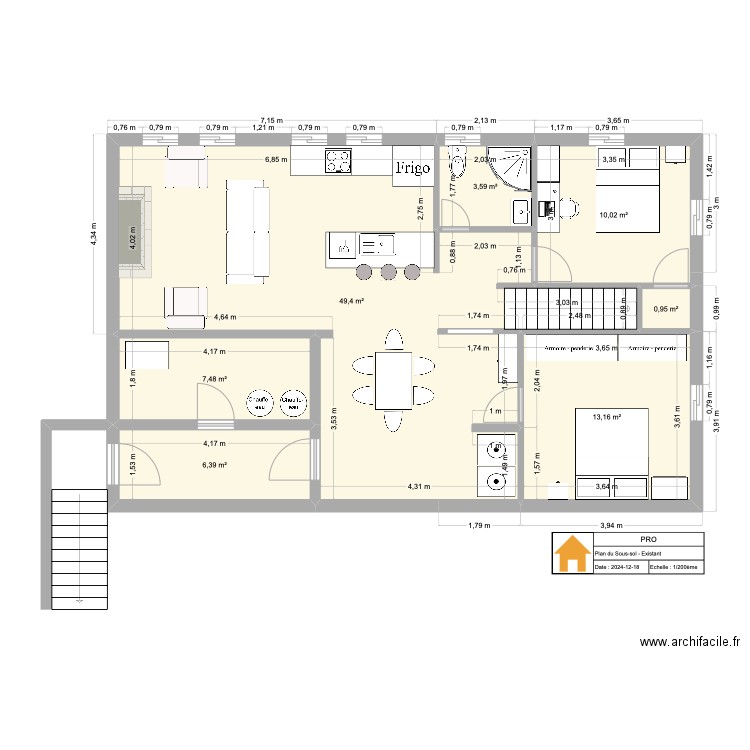 2025-03-24 Plan. Plan de 7 pièces et 91 m2