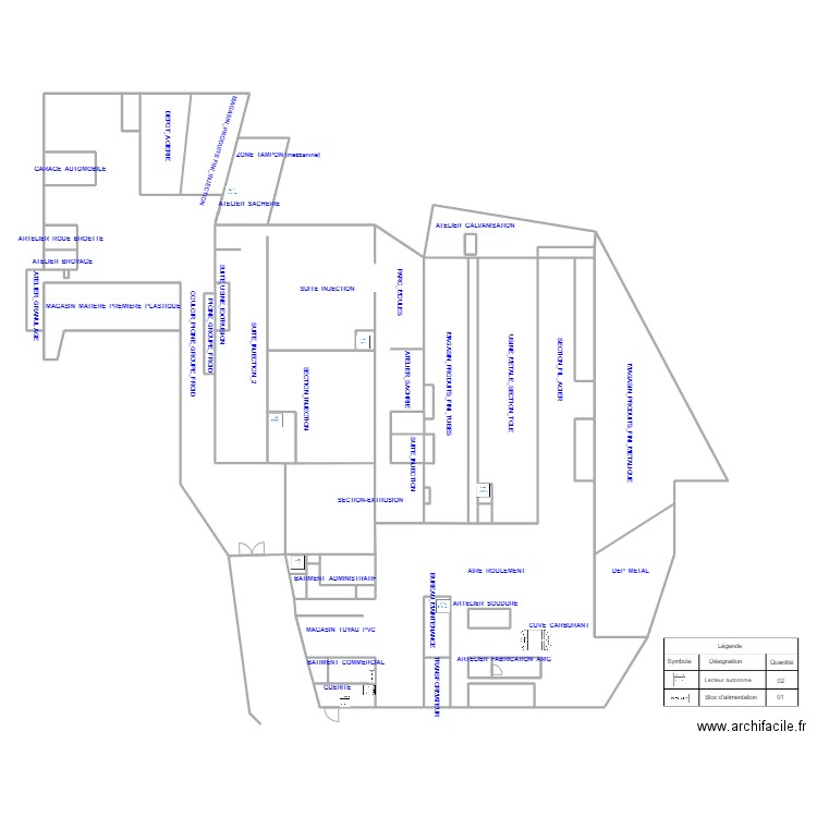 Plan ACCES SOFA SOA . Plan de 48 pièces et 819 m2