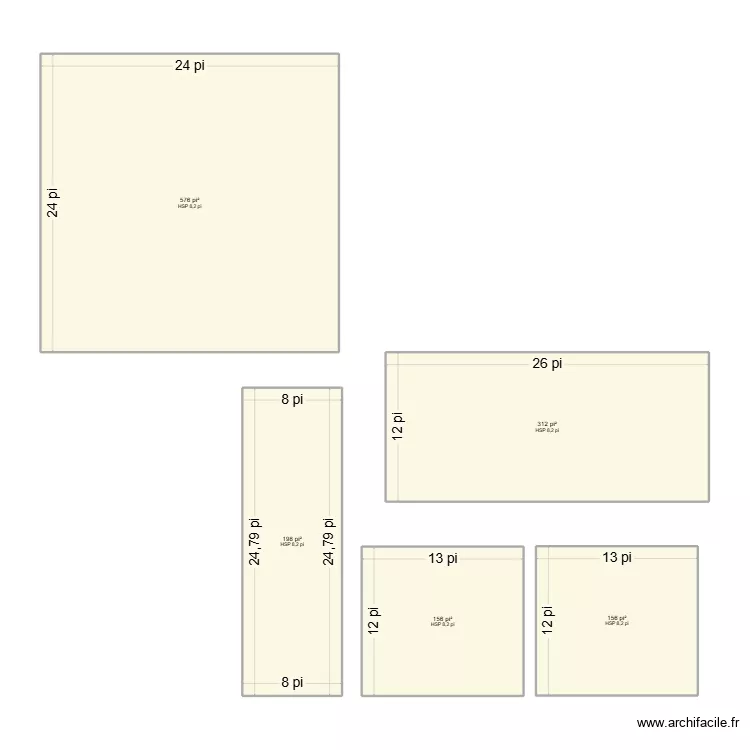 666. Plan de 5 et 130 m² 666. Plan de 5 et 130 m²