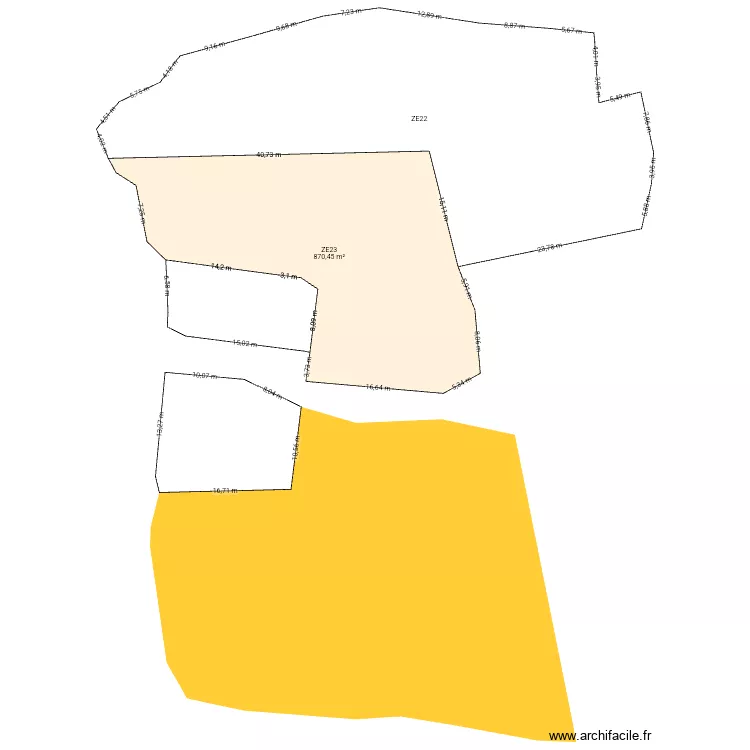Plan de masse. Plan de 