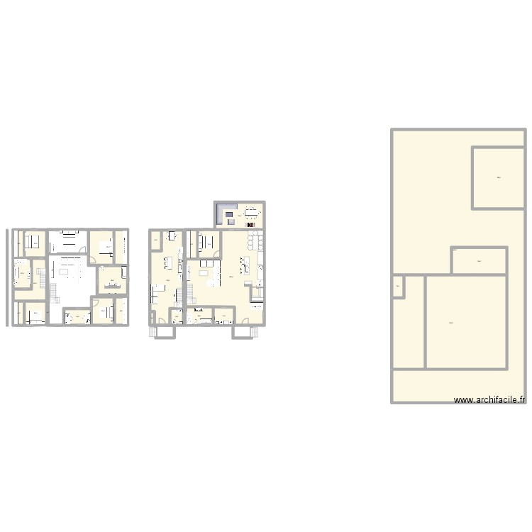 Maison Stukeley. Plan de 27 pièces et 1075 m2