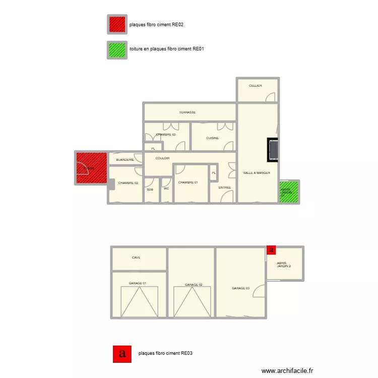SUCCESSION CISCAR CALVISSON. Plan de 23 Pièces et 121 m² SUCCESSION CISCAR CALVISSON. Plan de 23 Pièces et 121 m²