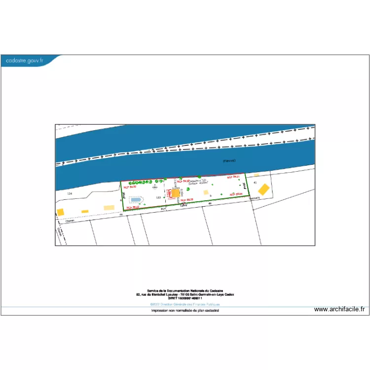 Plan de masse         PCMI2. Plan de 2  et 54 m²