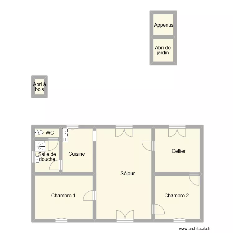 godard. Plan de 10  et 98 m²
