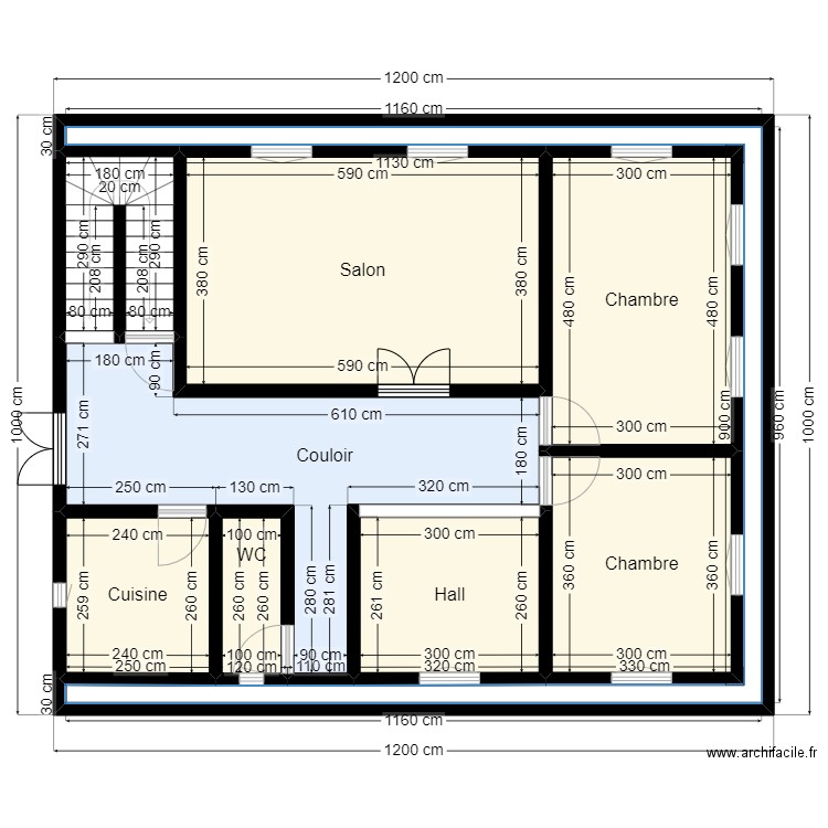 Plan de terrain 10x12 Client 242 06 494 17 56 V3. Plan de 9 pièces et 97 m2