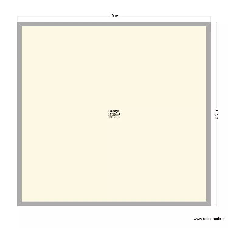 Projet niveaux décalés. Plan de 1 et 87 m² Projet niveaux décalés. Plan de 1 et 87 m²