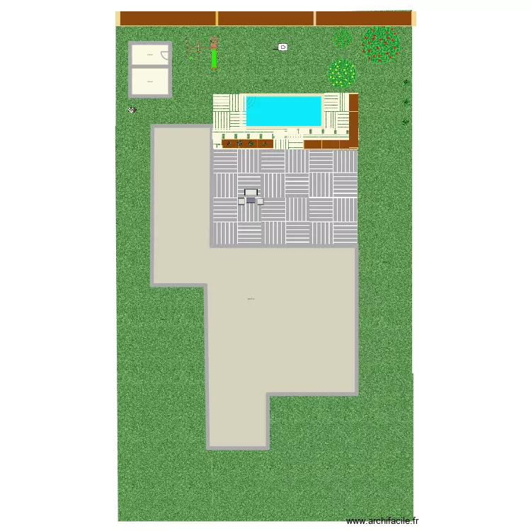 YO PISCINE. Plan de 3  et 368 m²